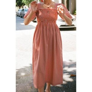Lisa Says Gah! Gingham midi dress